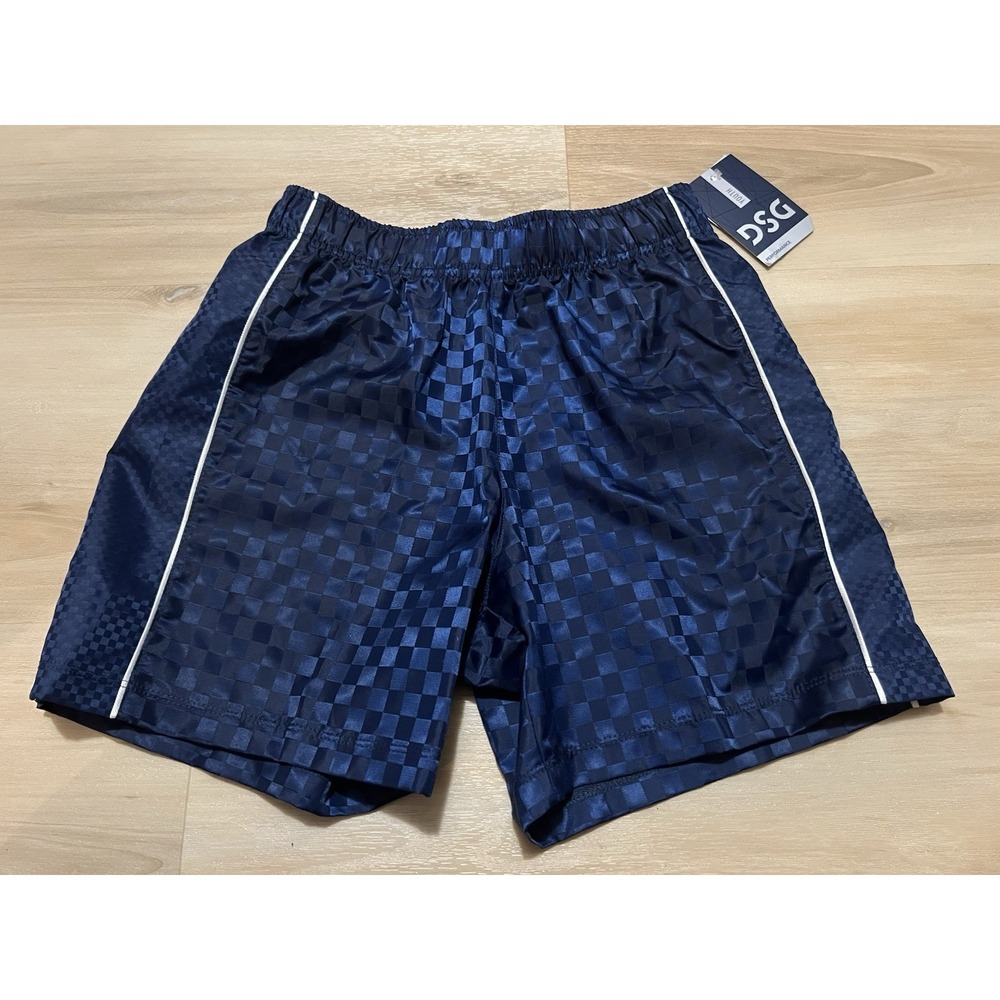 NWT DSG Woven‎ Soccer Shorts Performance Boys Youth Sports M Navy Blue Nylon